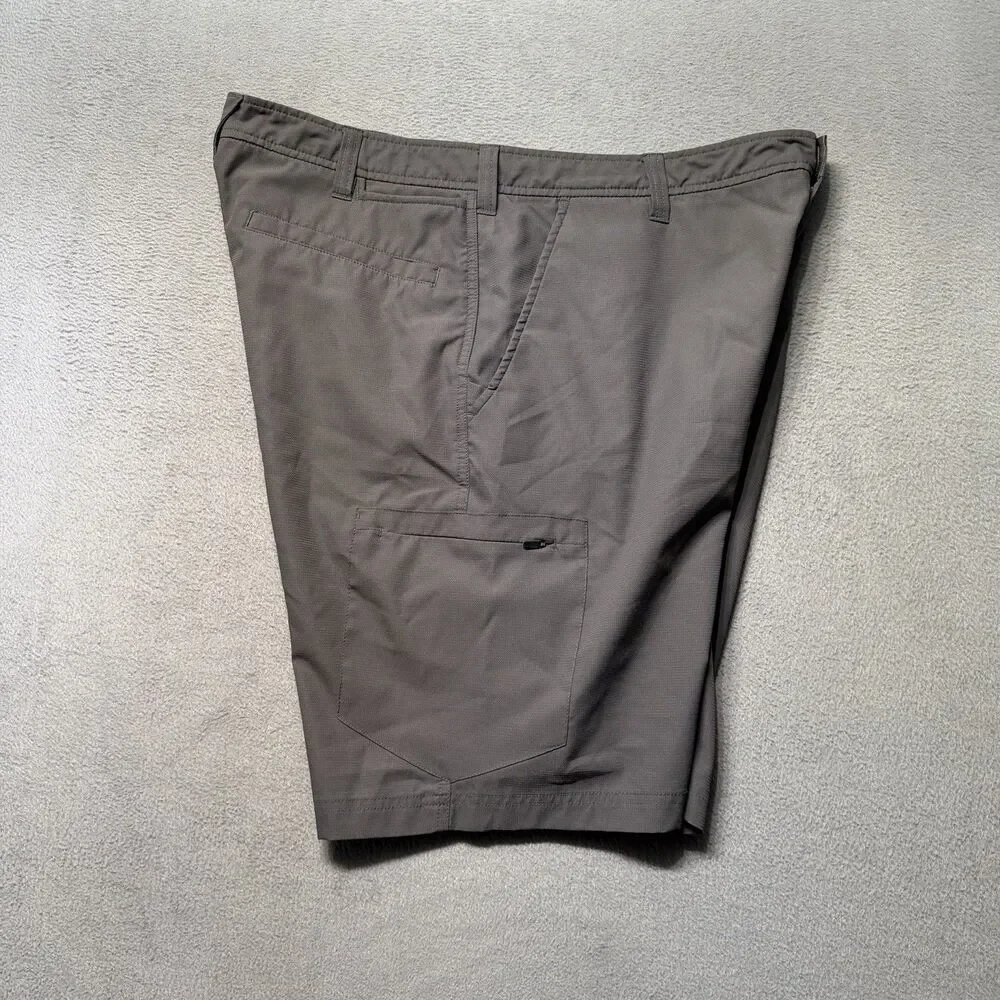 Champion Mens Size 36W Cargo Shorts Gray Polyester 10” Inseam Utility Pockets
